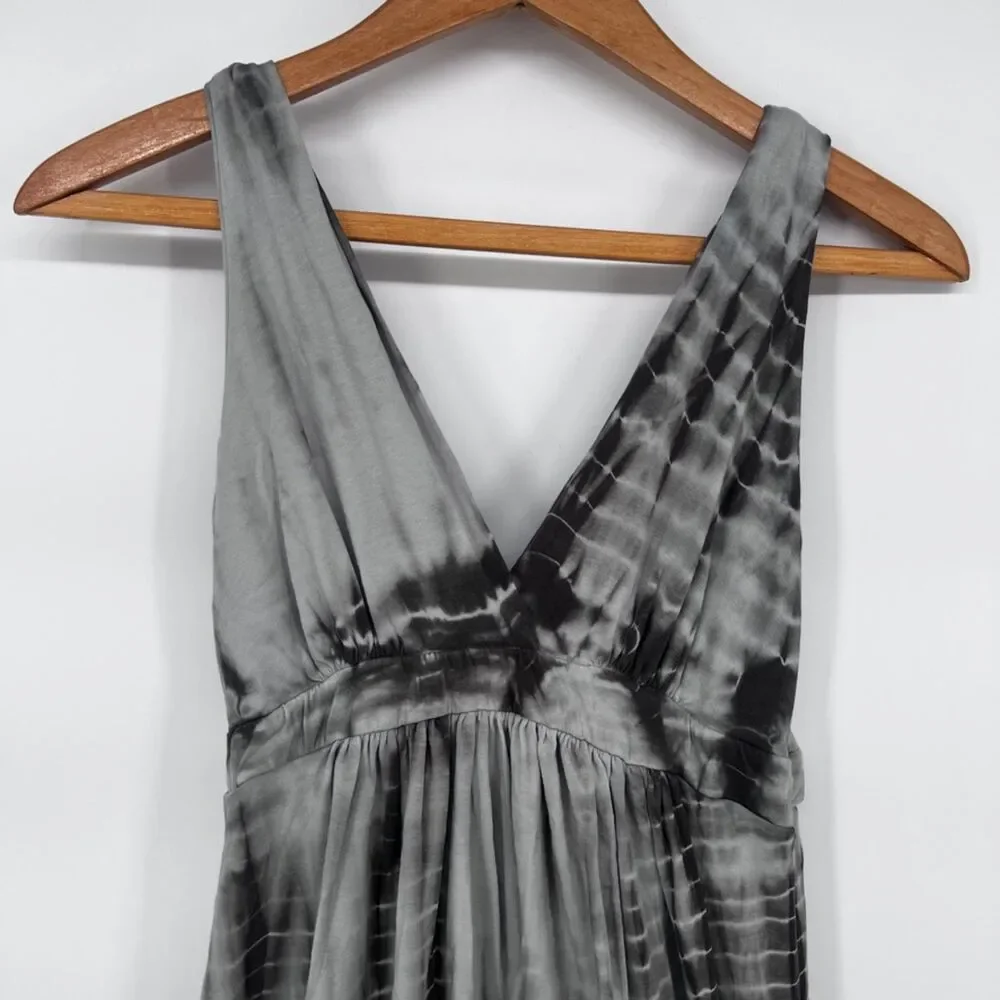 Romeo & Juliet Couture Sleeveless‎ Vneck Tie Dye Ombre Boho Beachy Dress Sz LG